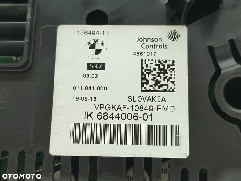 LICZNIK ZEGARY BMW F10 F11 F15 F25 6844006 BENZYNA EUROPA - 7