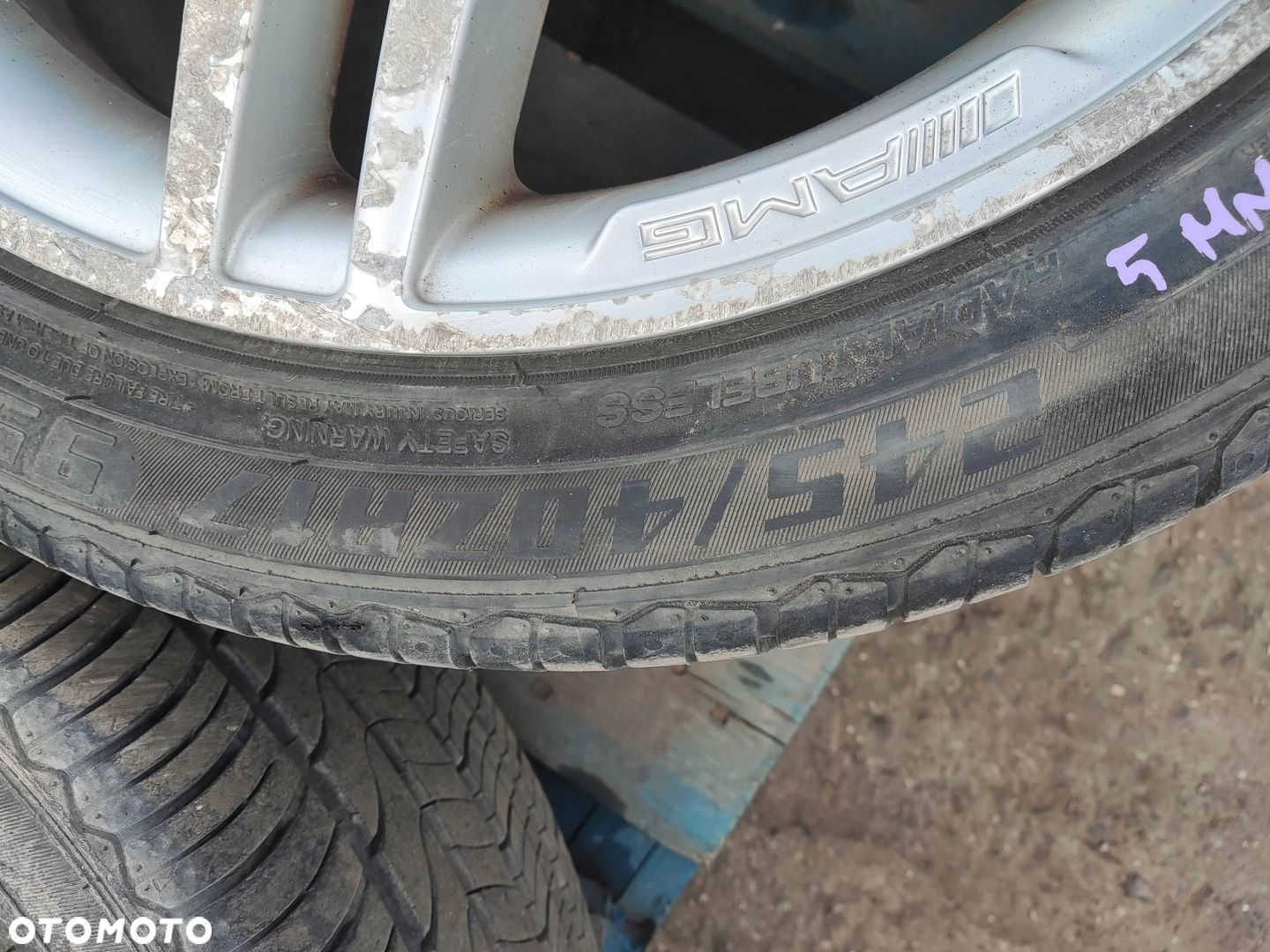 MERCEDES W204 W207 W212 FELGI ALUMINIOWE AMG 17 5X112 255/45/17 OPONY - 7