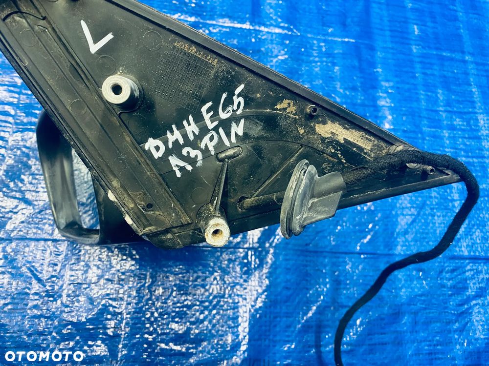 LUSTERKO ZEWNĘTRZNE LEWE 13 PIN ; BMW E65 E66 LCI LIFT ; KOLOR 475 475/9 ORYGINAŁ EUROPA - 10