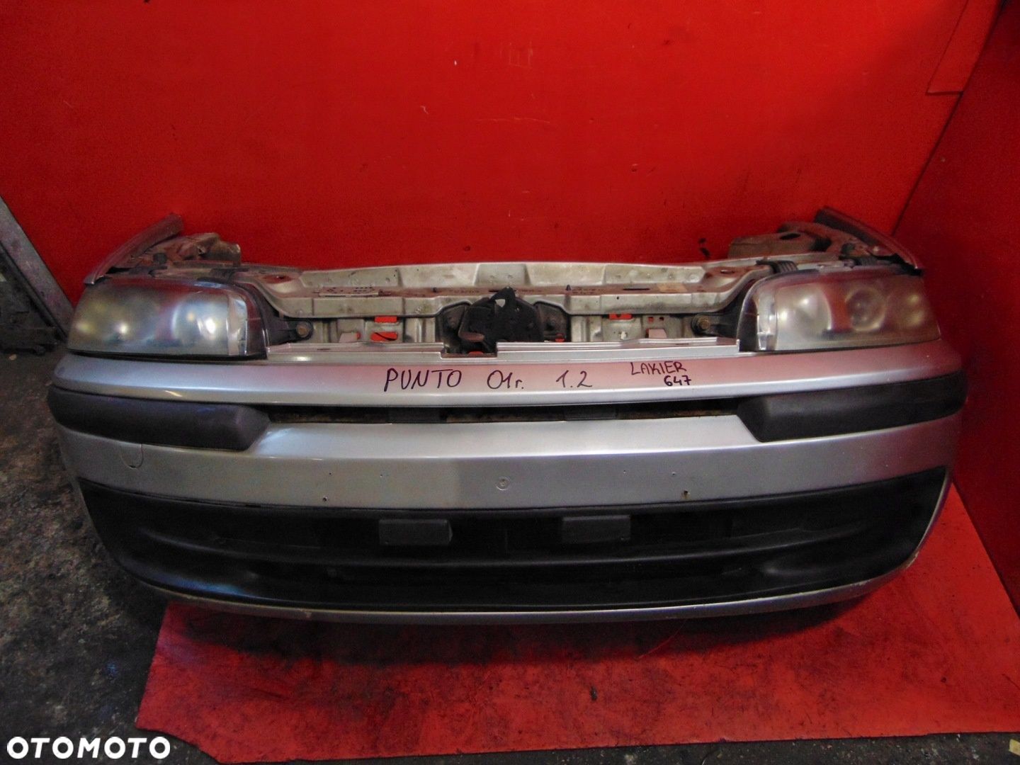 FIAT PUNTO II 1.2 5D 99- PAS PRZEDNI ZDERZAK LAMPY CHŁODNICA WENTYLATOR 647 - 1