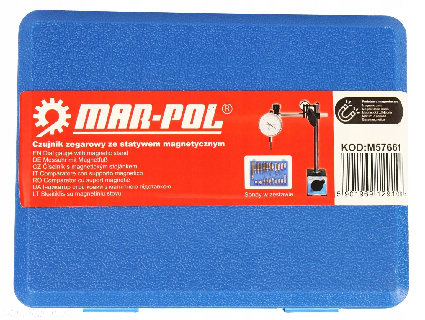 CZUJNIK ZEGAROWY STATYW MAGNETYCZNY 0-10mm SONDY - 3