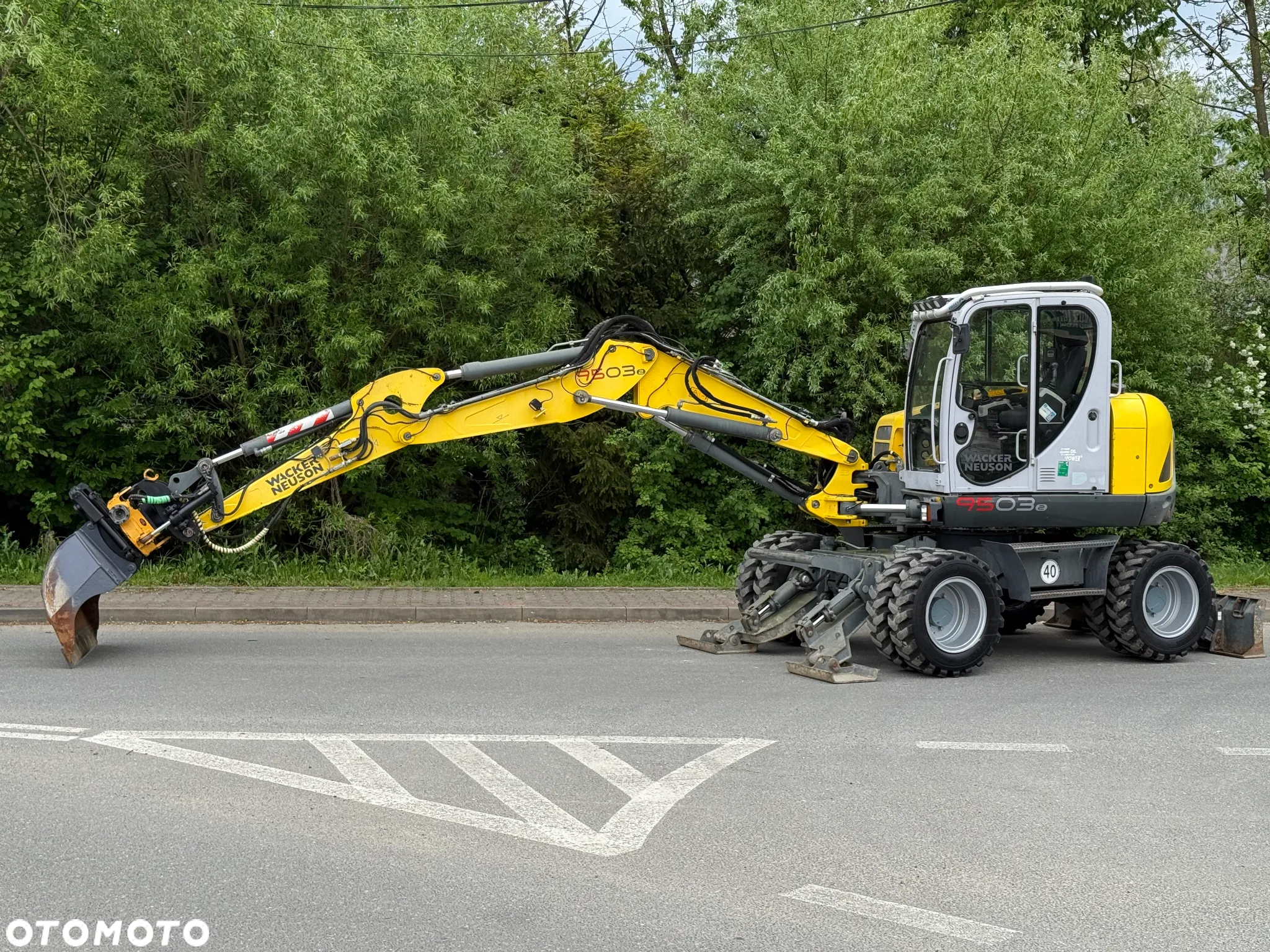 Wacker Neuson * Koparka Kołowa * Wacker Neuson 9503 * Rototilt * Bardzo Dobry Stan * - 14
