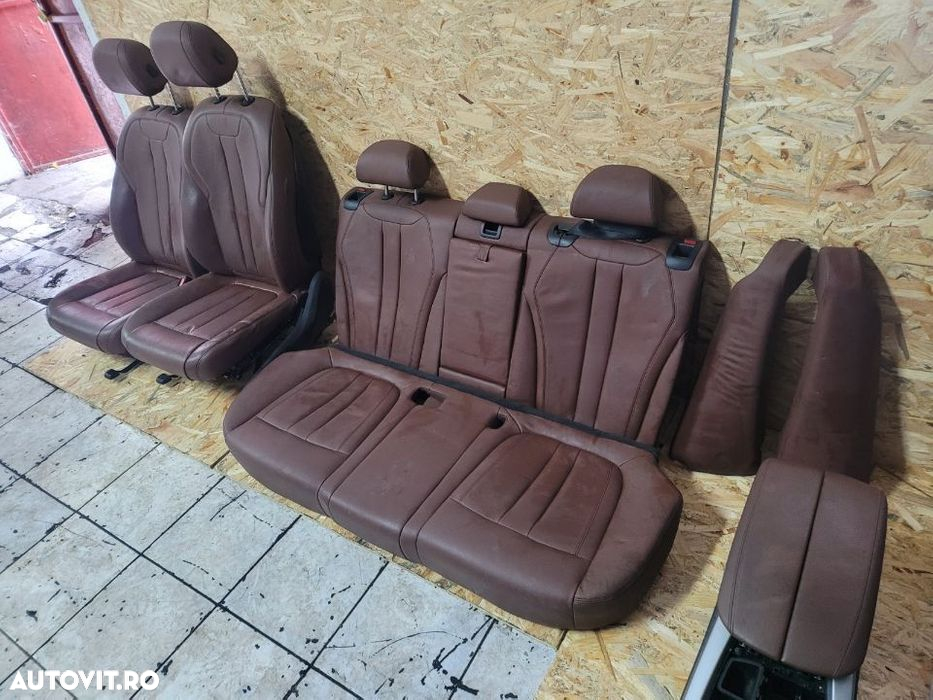 Scaune Interior Piele Bmw X5 F15 Incalzire Stare Buna - 2