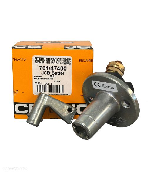 WŁĄCZNIK MASY / PRĄDU JCB 701/47400 ORG + kluczyk - 4