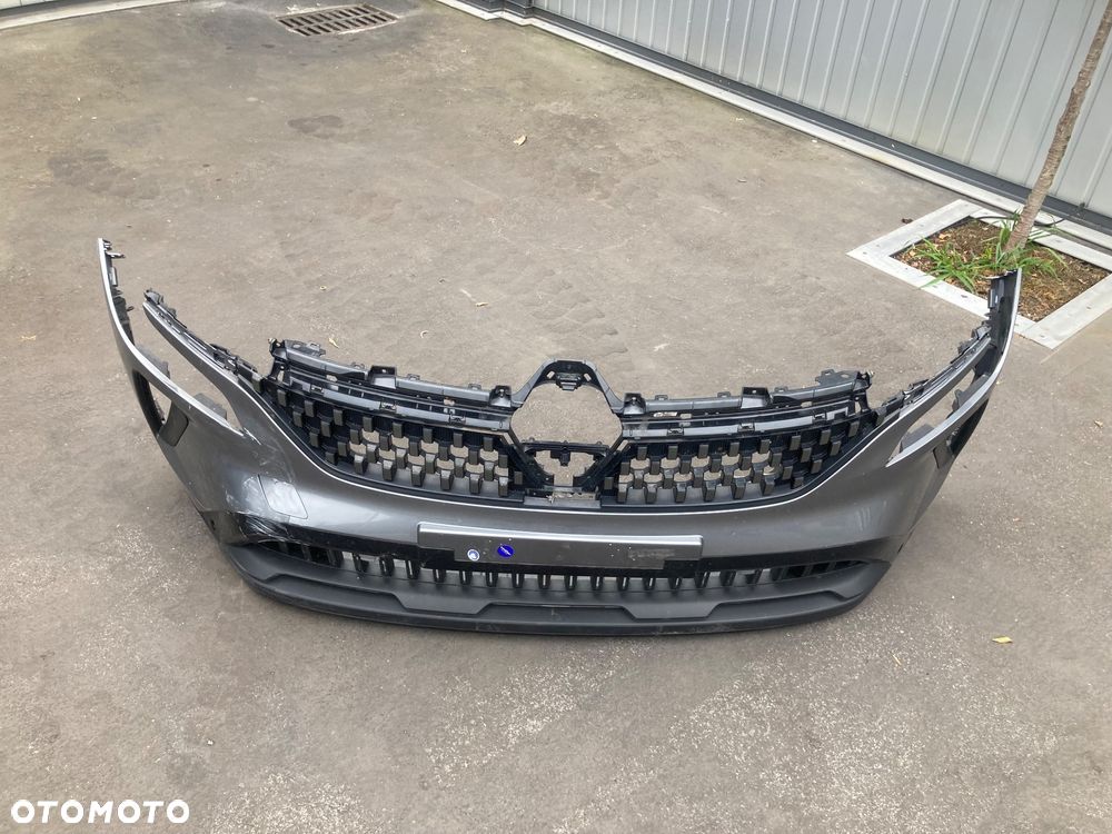 RENAULT AUSTRAL 22-> ZDERZAK  PRZEDNI PRZÓD  otwory na PDC + płyta zderzaka grill atrapa - 6