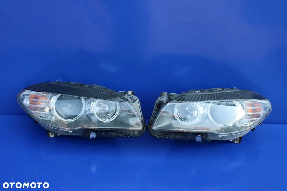 Komplet 2 x Reflektor prawy+lewy reflektory lampy lampa lewa prawa kpl BMW F10 F11 wersja angielska - 3