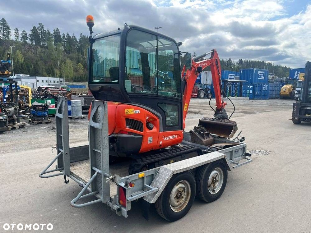 Kubota KX019-4 2016 z przyczepą Ifor Williams - 2