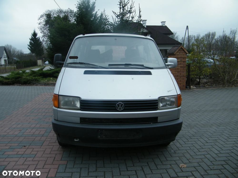 Kompletny przód Volkswagen Transporter - Caravelle T4 lakier LL7D srebrny pas przedni maska zderzak lampa kierunek wzmocnienie czołowe chłodnica atrapa grill błotnik prawy lewy KOMPLET DO ZAŁOŻENIA - 2