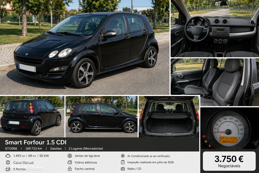 Smart ForFour Pure cdi 68 - 1