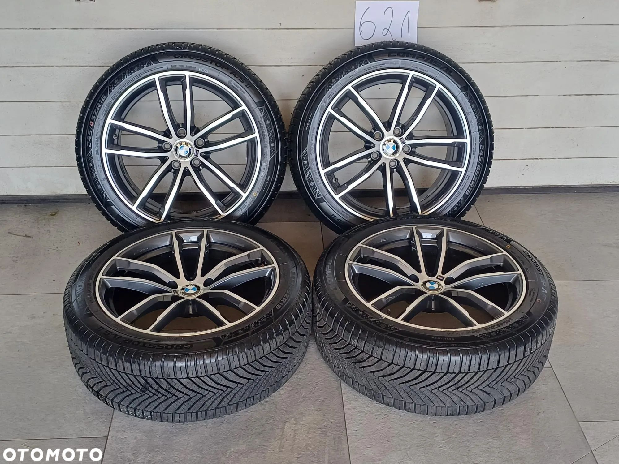 NR 621 Koła Zimowe Alufelgi BMW 5 245/45/18 Compasal Bieżnik ok. 7mm - 1
