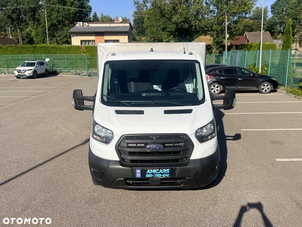 Ford FORD TRANSIT 350 PLANDEKA L3 2.0 DIESEL 170 KM • 2021 • 89 827 KM • ŁADOWNOŚĆ 1375 KG • FV 23% • SALON POLSKA • SERWIS ASO • PEŁNA EKSPERTYZA • GWARANCJA - 13
