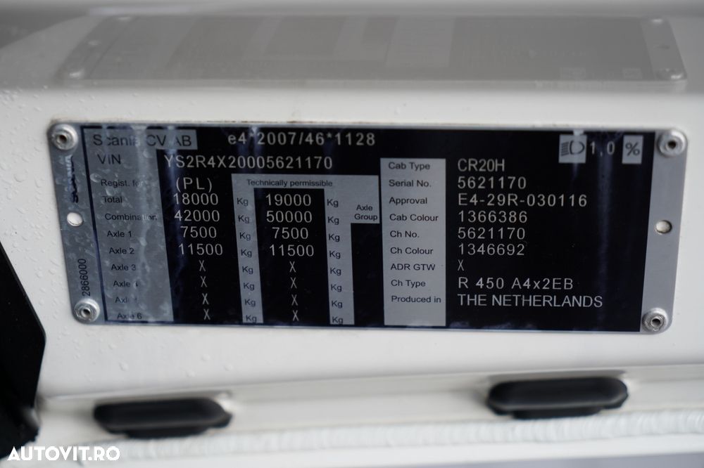 Scania R 450 / MEGA / RETARDER / I-PARK COOL / PUNGĂ JOSĂ / - 39