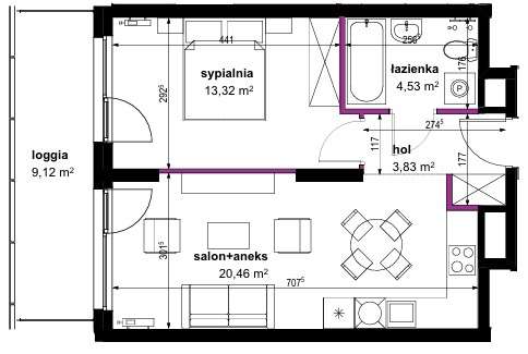 Nowe mieszkanie Wojciechowska Squre II etap