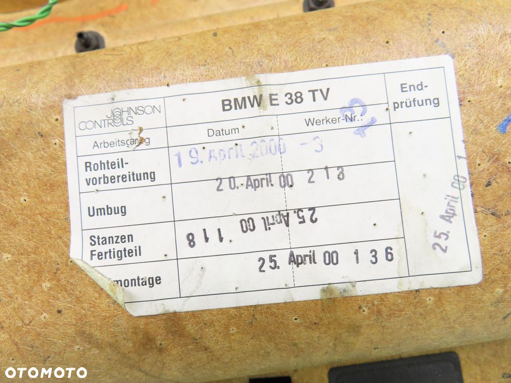 BOCZEK PRAWY TYLNY BMW E38 - 8