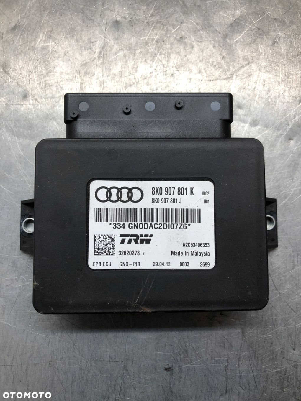 AUDI A4 B8 LIFT MODUŁ HAMULCA RĘCZNEGO 8K0907801K - 1