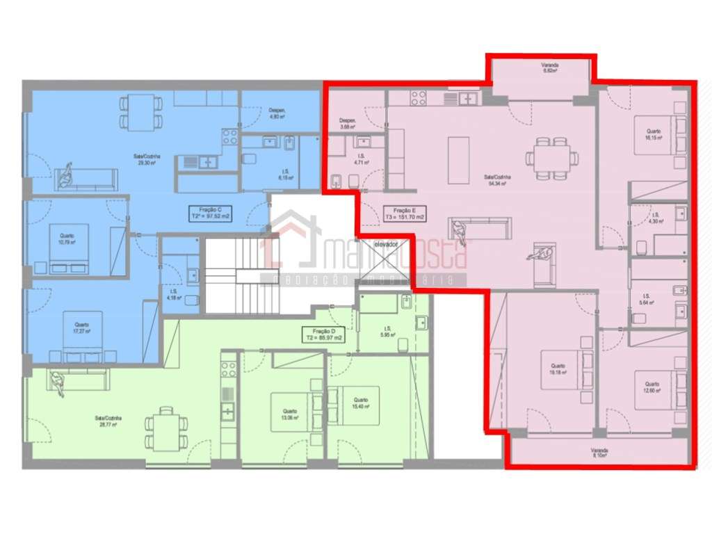 Apartamento T3 Novo 1º andar na Lourinhã - Grande imagem: 2/5