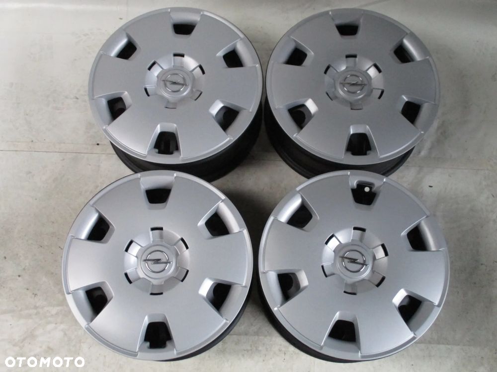 FELGI STALOWE 16 OPEL ASTRA CORSA MERIVA VECTRA ET37 + KOŁPAKI - 1