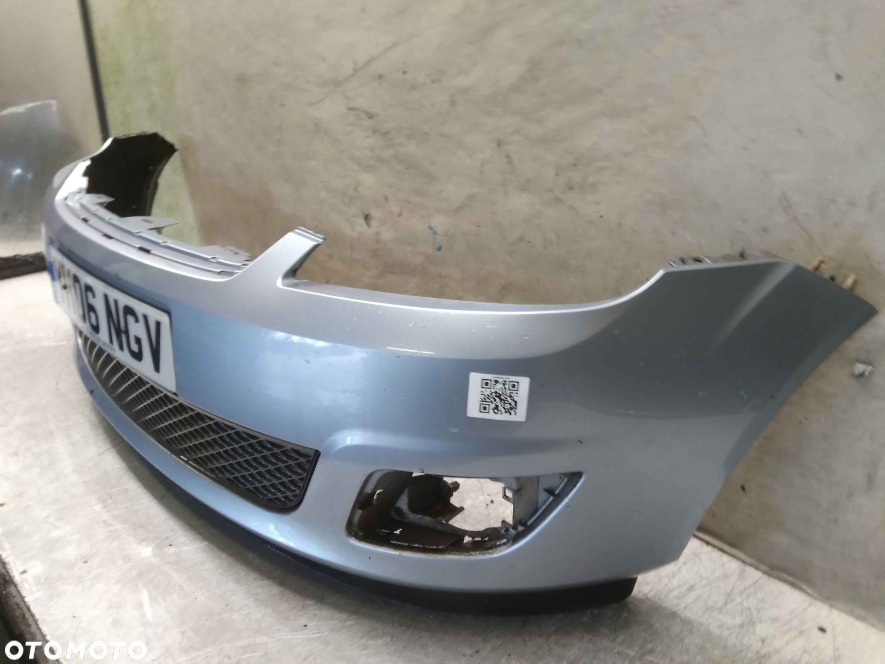 + ZDERZAK PRZÓD PRZEDNI DO FORD FIESTA MK6 VI LIFT FL BŁĘKITNY J4 HALOGENY - 3