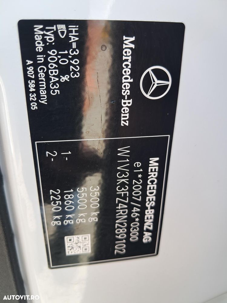 Mercedes-Benz SPRINTER 317 2.0D 170CP CABINA DE DORMIT SI PRELATA - 32