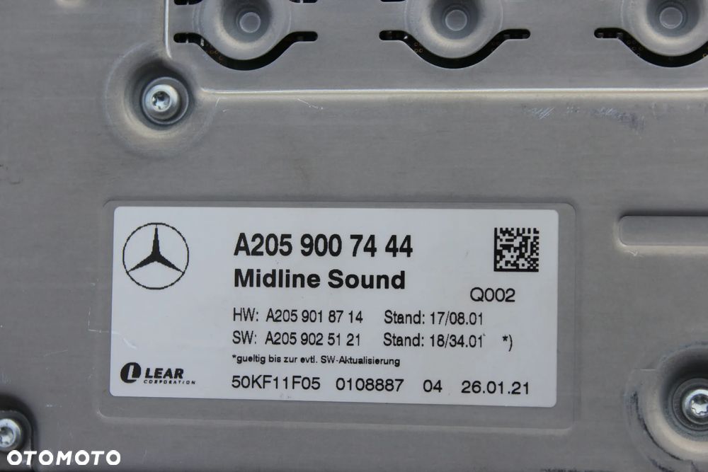 Wzmacniacz Mercedes C Klasa W205 A205 A2059007444 2021 - 6