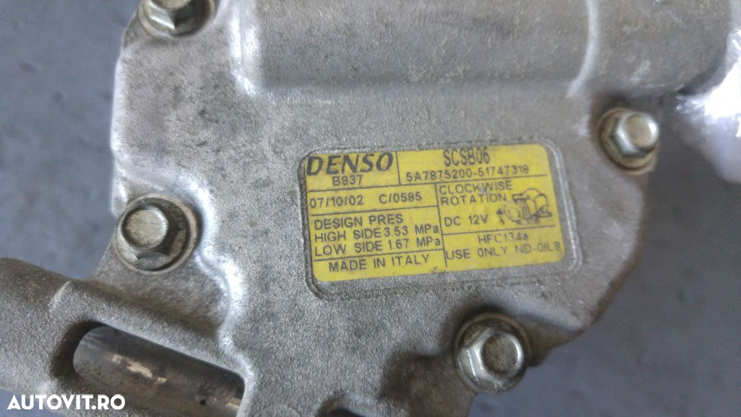 Compresor clima ac 1.2 b 188a4000 lancia ypsilon 5a7875200 51747318 - 2