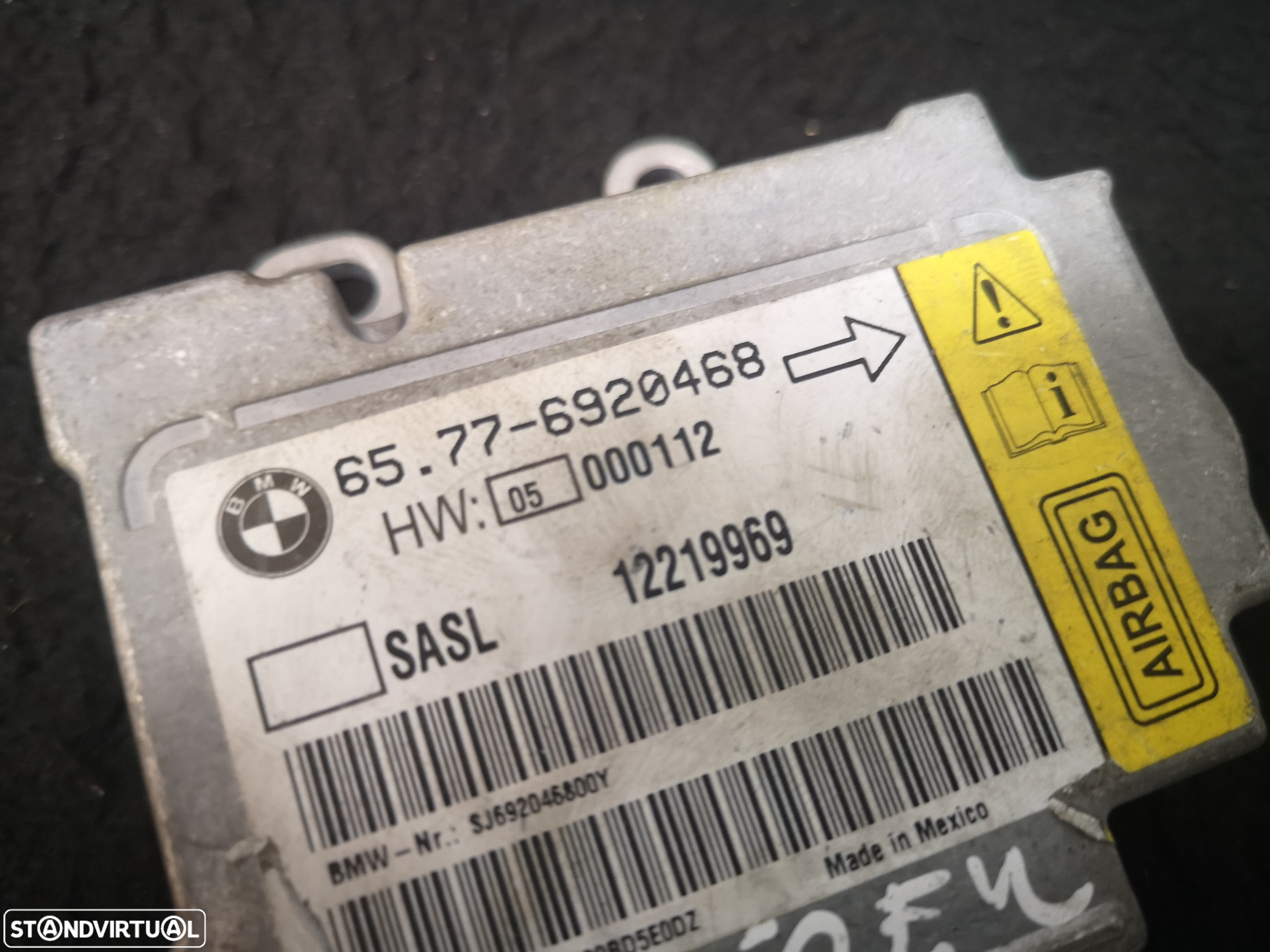 Centralina de airbag bmw7 e65 e66 2002+ (2 no estoque) - 3