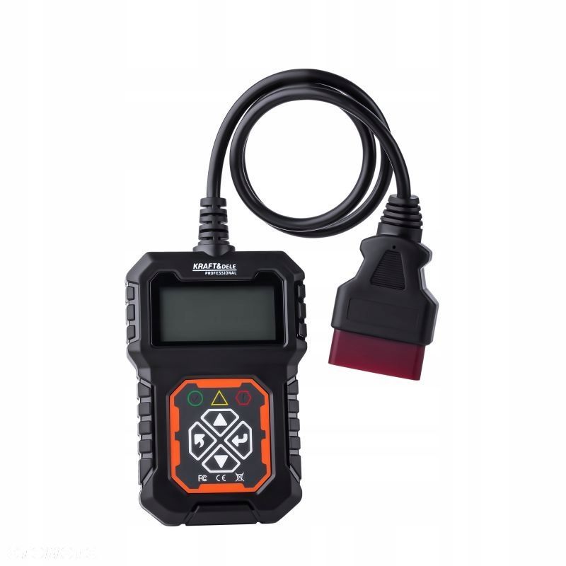 KRAFTDELE PROFESJONALNY SKANER MIERNIK TESTER DIAGNOSTYCZNY OBDII LCD 5670 - 6