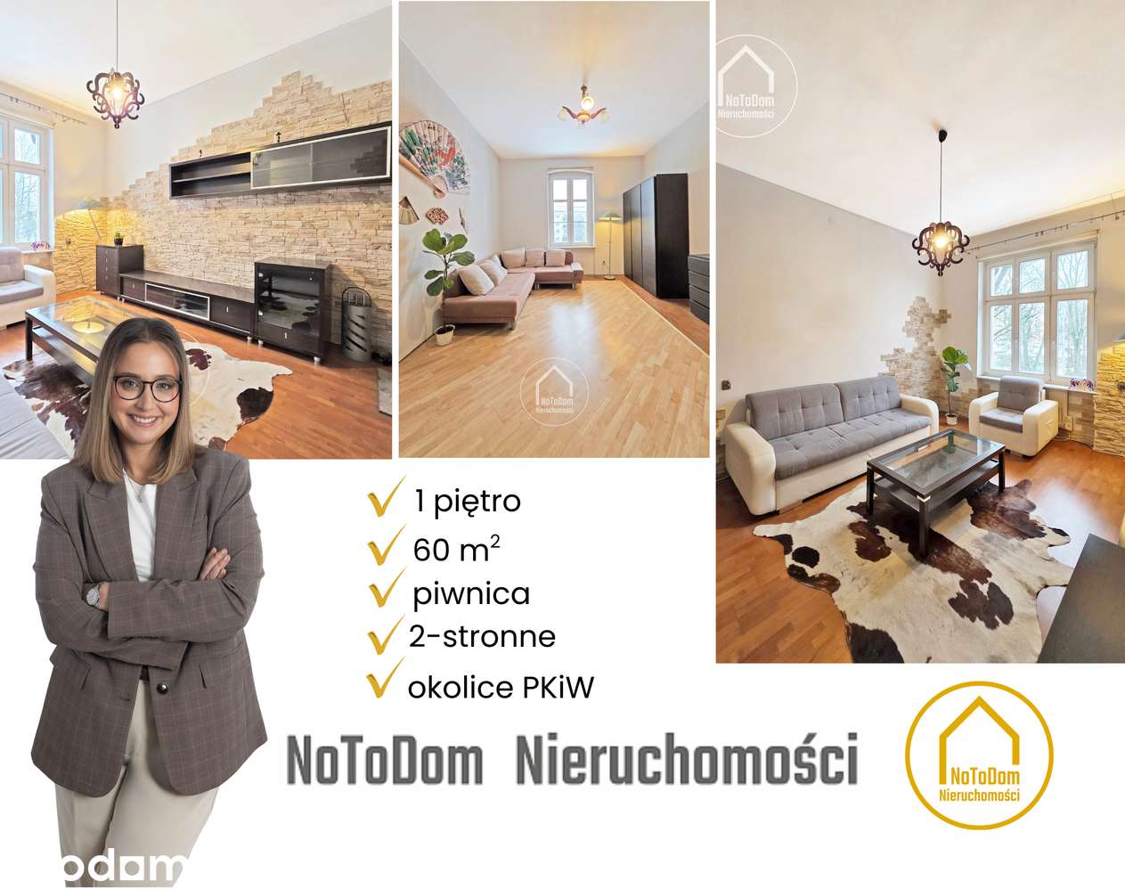 4500 zł/m² | 2 pokoje | 59,77 m² | 1 piętro | centrum | Moniuszki |