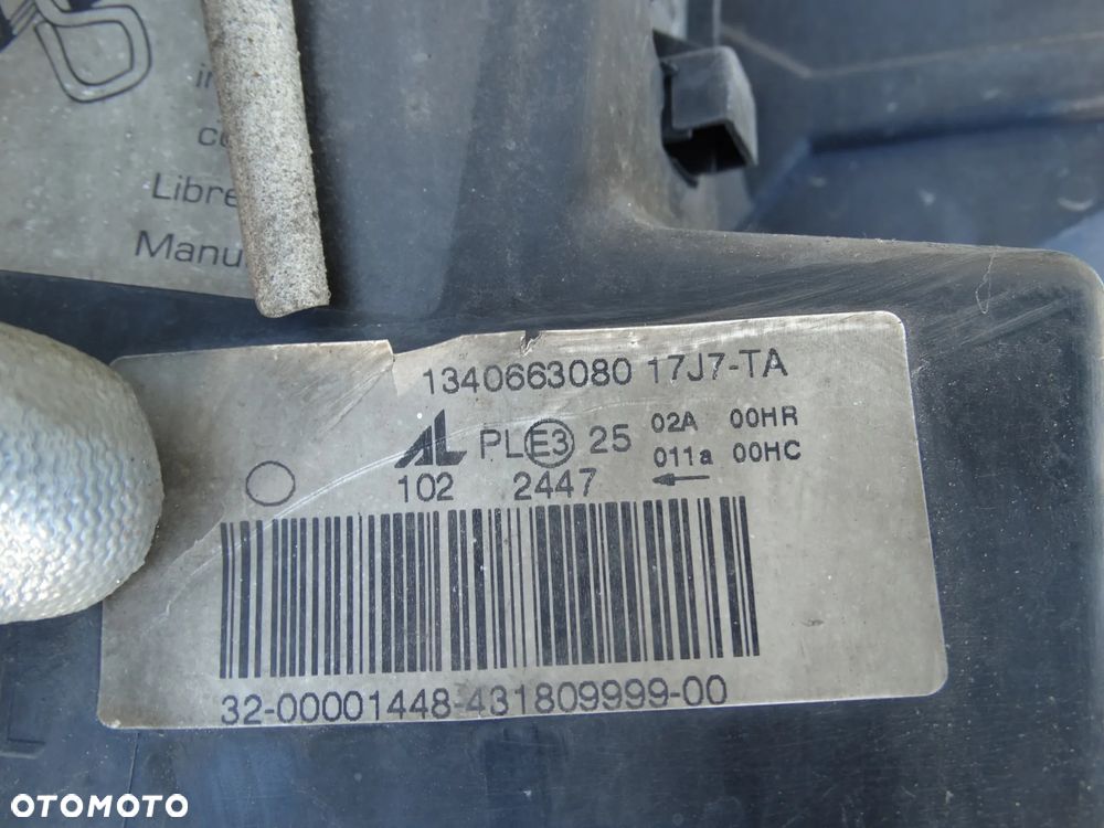 LAMPA LEWA PRAWA PRZÓD PRZEDNIA 1340663080 FIAT DUCATO F-VAT - 13