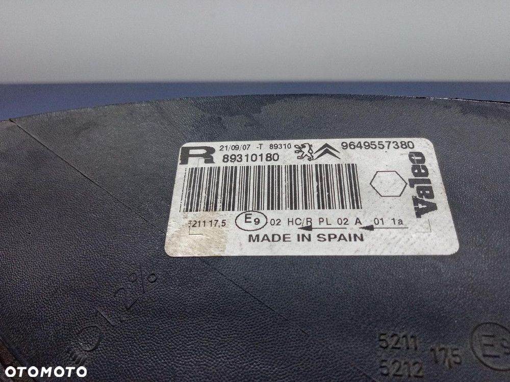 CITROEN XSARA PICASSO LIFT 04- REFLEKTOR PRAWY EU 9649557380 - 5