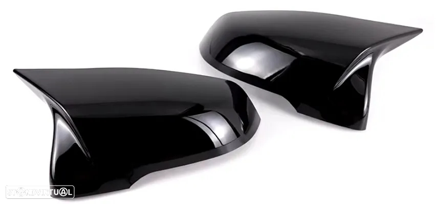 Capas retrovisor preto piano BMW F39 F40 F45 F48 F52 G29 Toyota Supra - 5