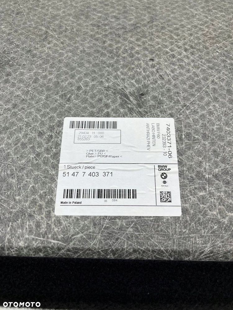 MINI F60 LCI COUNTRYMAN PÓŁKA BAGAŻNIKA TYŁ 7403371 - 4