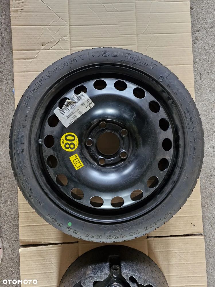 Koło dojazdowe zestaw lewarek klucz Opel Meriva B II 5x110 benzyna - 2