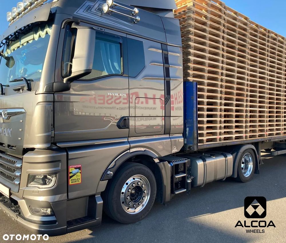 MAN / ORYGINALNE FELGI ALCOA + Kapselki GRATIS / ET120 / 22,5 x 11,75 / LVL ONE / KOSZTY FV / DOSTAWA GRATIS - 11