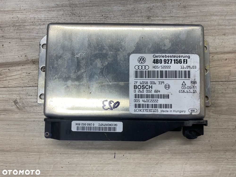 MODUŁ STEROWNIK KOMPUTER SKRZYNI BIEGÓW AUDI A6 C5 PASSAT B5 4B0927156FJ - 1