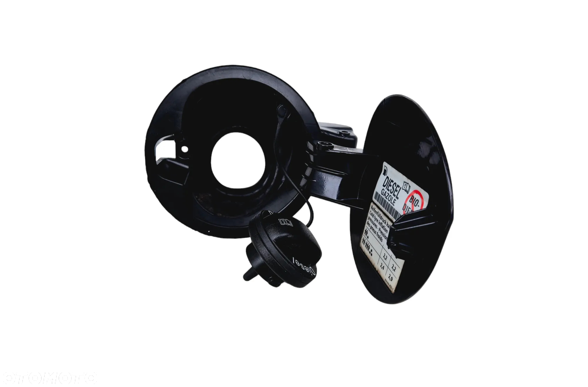 KLAPKA WLEWU PALIWA VW PASSAT B6 SEDAN LC9X CZARNA 3C5809857 3C0010455T - 7
