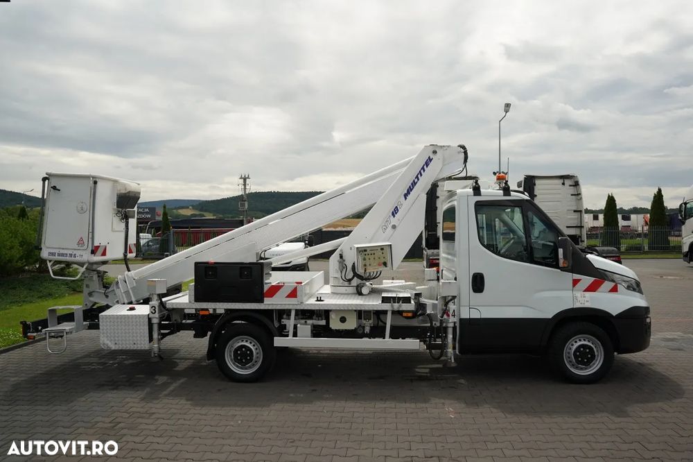 Iveco DAILY 35-120 / Platformă de lucru aeriană / MULTITEL MT 182 / 4 stabilizatoare / MANUALĂ / 2017 - 14