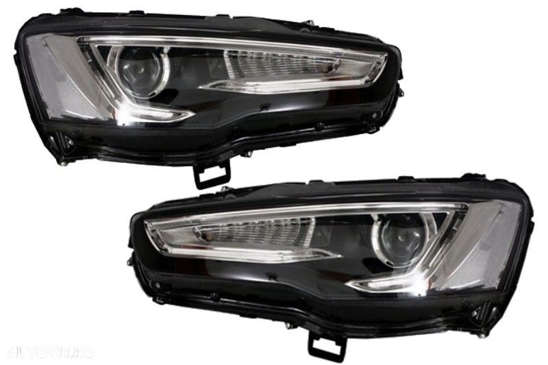 Faruri LED DRL compatibil cu Mitsubishi Lancer (2007-2017) Dual Projec - 1