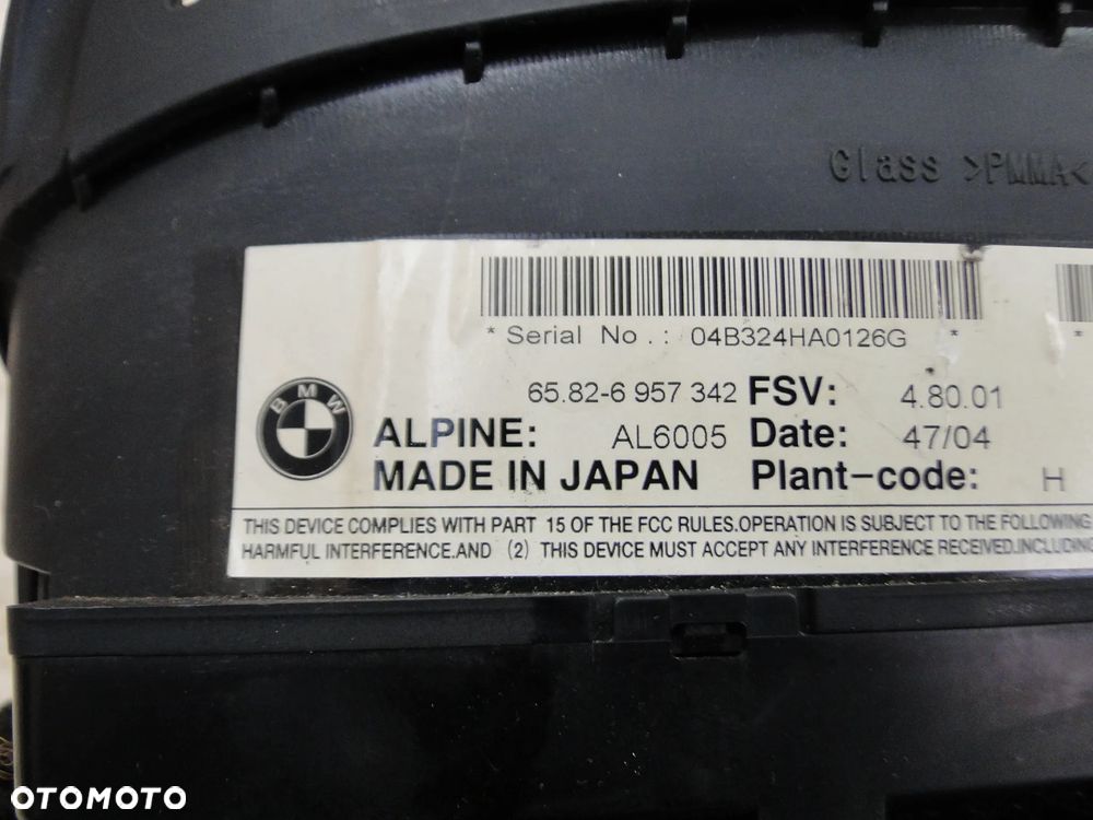 BMW 5 E60 E61 WYŚWIETLACZ MONITOR EKRAN RADIA NAWIGACJI EUROPA - 6