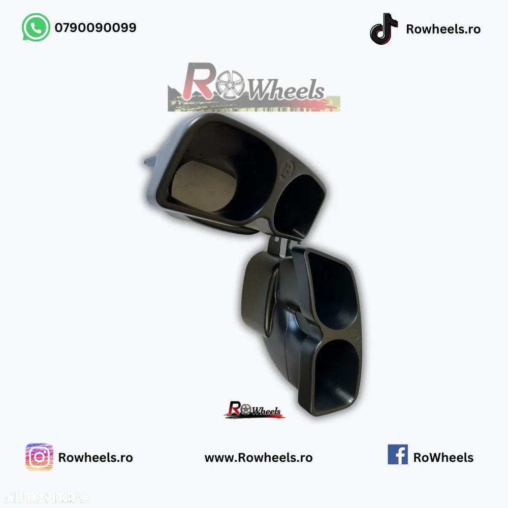 Ornamente brabus tobe Tips evacuare Mercedes AMG S class E class C class W222 W212 W218 W205 W223 black brabus GLE GLC CLS - 5