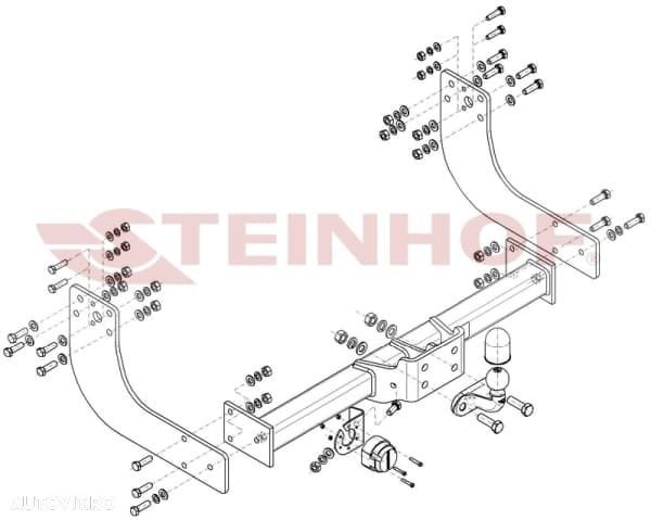 Cârlig remorcare nou Iveco daily euro 5 6 punte simpla Strinhof sti019 - 2