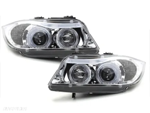 Faruri Angel Eyes pentru Bmw E90/E91 - 4