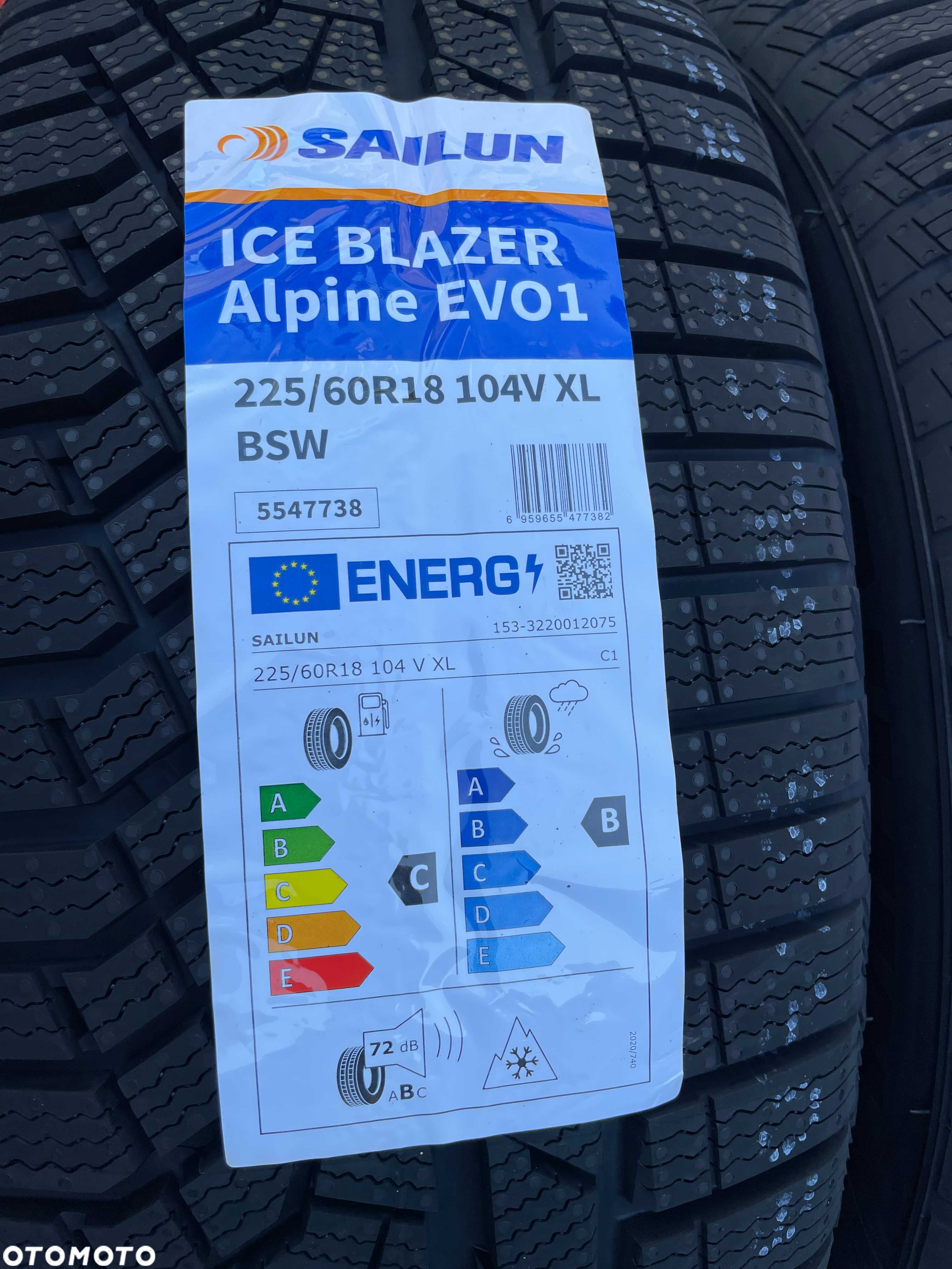 Okazja opony zimowe 225/60R18 SAILUN Ice Blazer Alpine EVO1 2025r. - 2