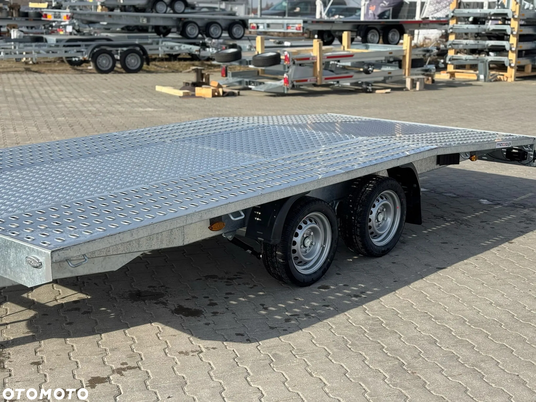 Niewiadów Dostawa laweta Jupiter raz łamana 450x210cm DMC2700 kg blacha aluminiowa, koło zapasowe AMORTYZATORY - 10