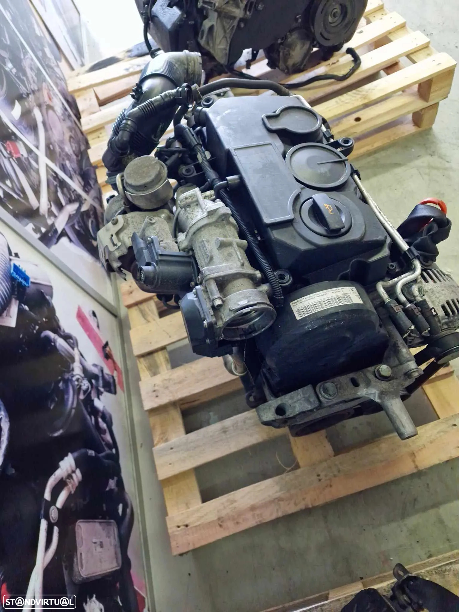 Motor Volkswagen Caddy 1.9 TDI 2007 de 105cv, ref BLS - 4
