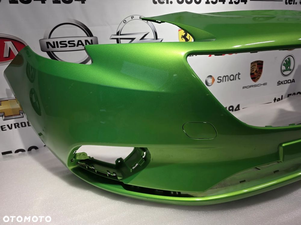 OPEL CORSA E 14- ZDERZAK PRZEDNI PRZÓD , NR 39003567 , KOLOR ZIELONY METALIK , NR AUKCJI NZ1514 - 9