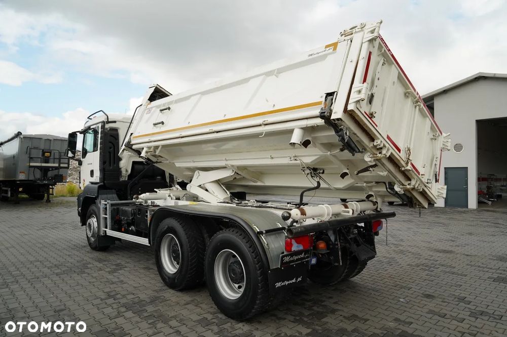 MAN TGS 26.460 / 6X4 / 3 STRONNA WYWROTKA / HYDROBURTA / CZOŁOWNICA  / AUTOMAT / - 10