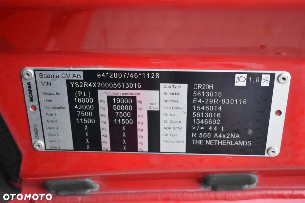 Scania R500 // KLIMA POSTOJOWA // FULL LED //  VIRTUAL COCKPIT //  OPONY 90% !! // - 35