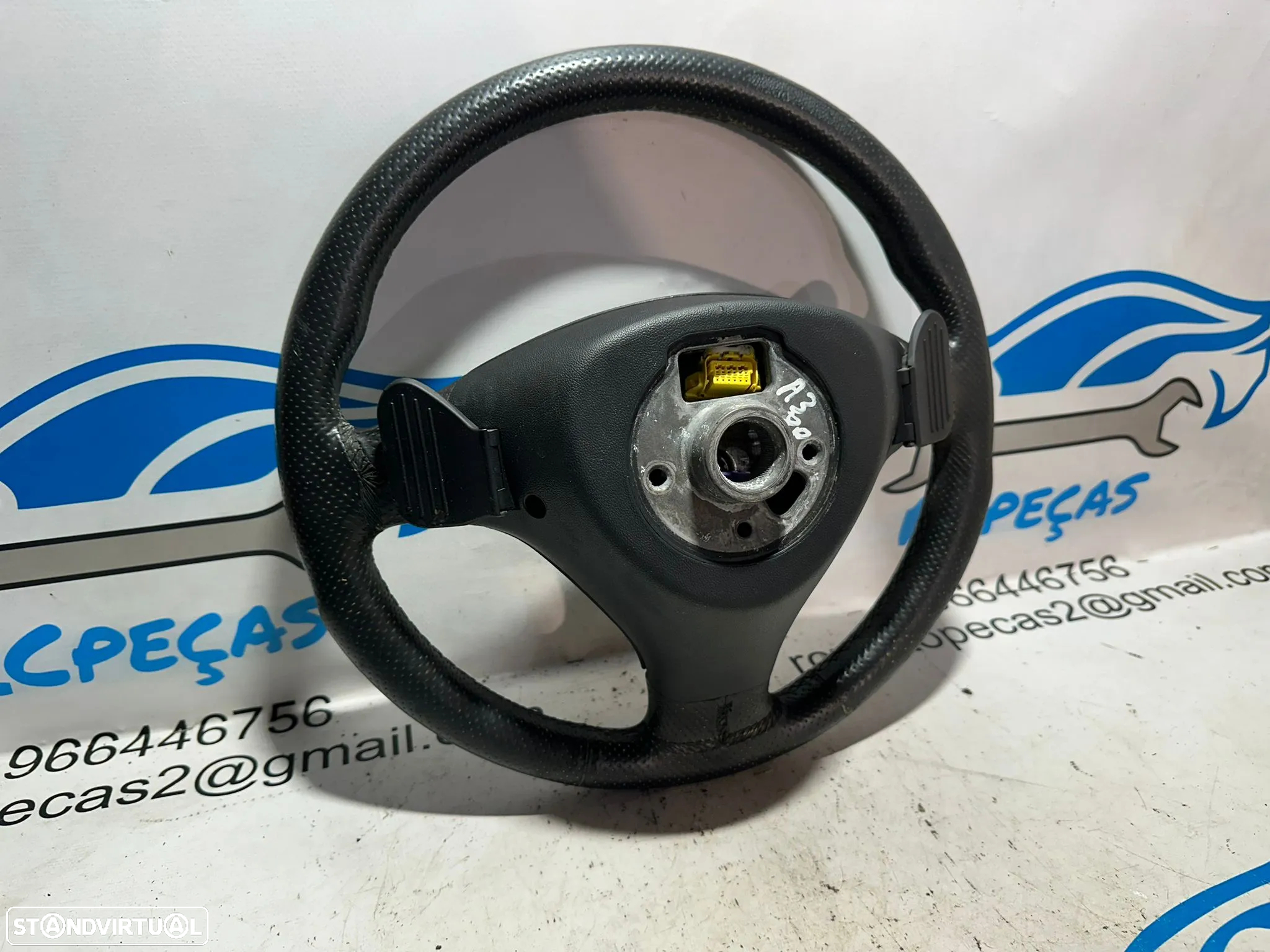 Volante Completo Pele Patilhas Original Volkswagen A3 8P DSG 8P0419091P - 5