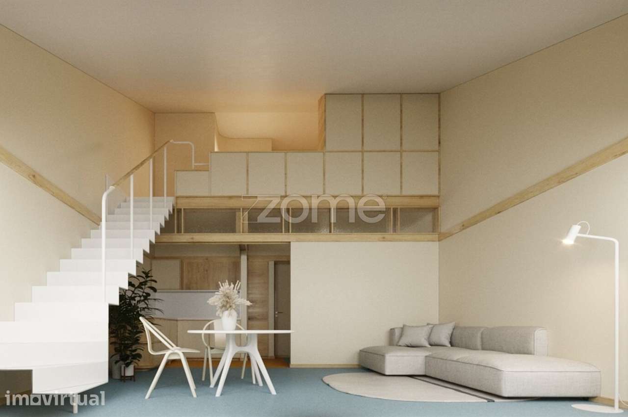Apartamento T1 duplex mezzanine na Rua Almada Porto (fração H) - Grande imagem: 2/8
